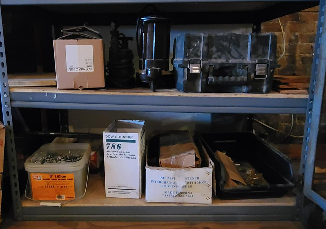 Shelf contents inc tools and nails (1 of 1)