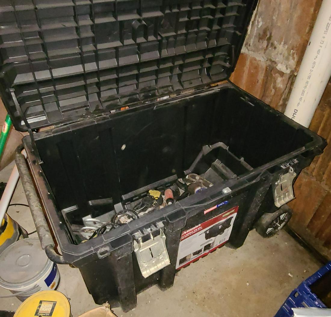 Heavy Duty Husky Storage box and Contents (1 of 2)