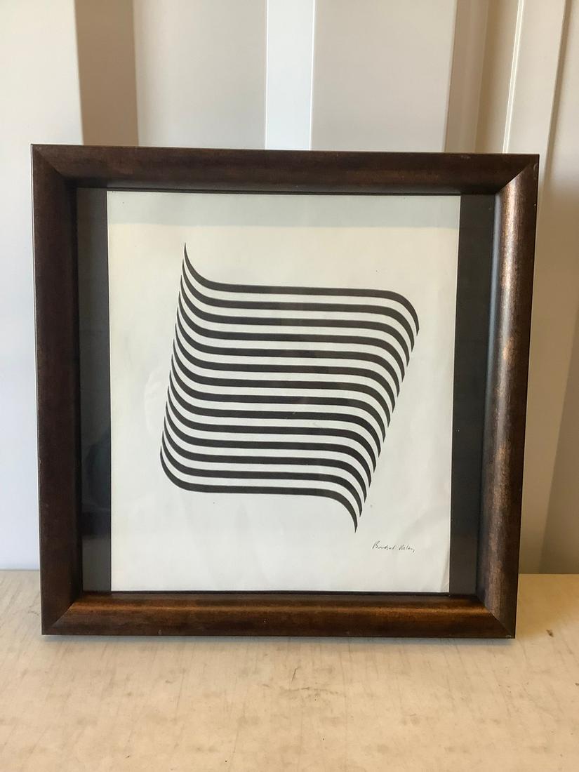 Bridget Riley Lithograph 13.5x13.5 (1 of 1)