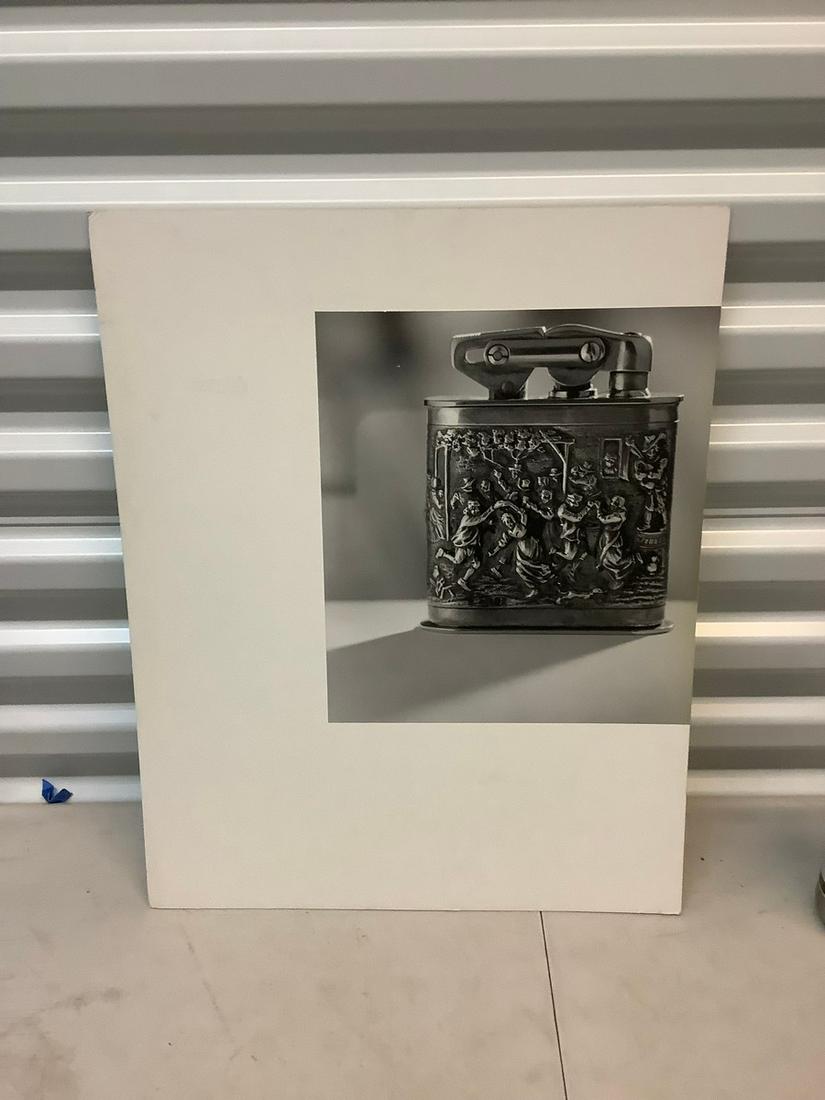 Mounted photo vintage table lighter (1 of 1)