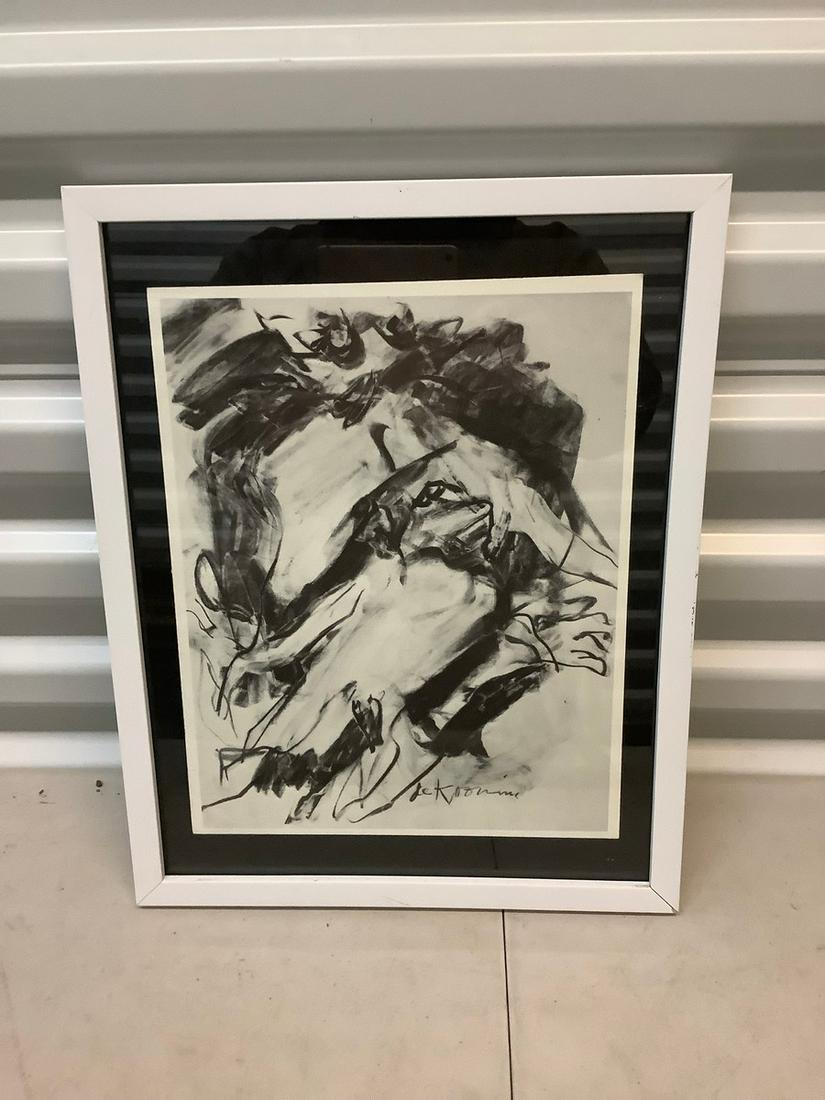 Willem de kooning=ng lithograph on BFK rives paper 15 x 12 (1 of 1)