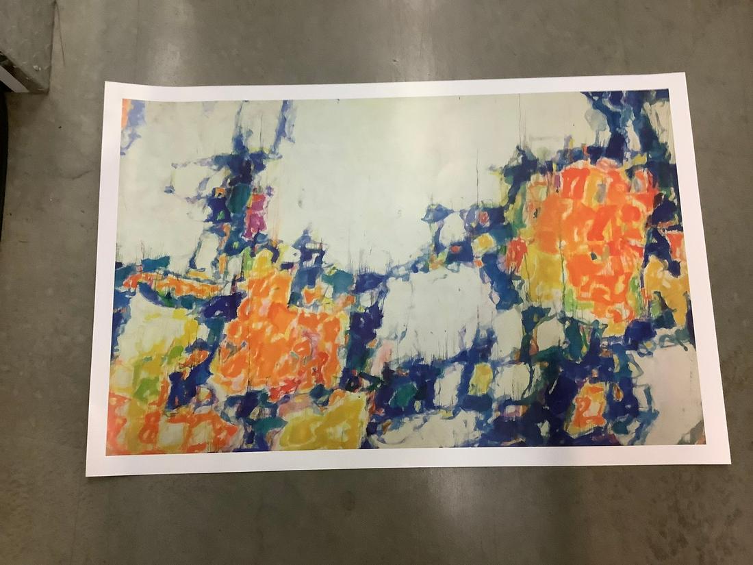 Sam Francis Lithograph 35x22: Sam Francis Lithograph 35x22