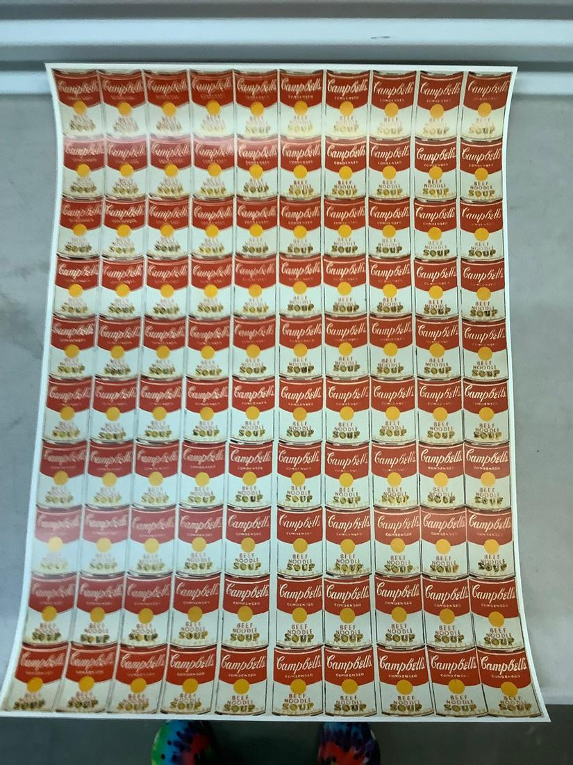"Hundred Campbell Soup" andy warhol litho 25x18 (1 of 1)