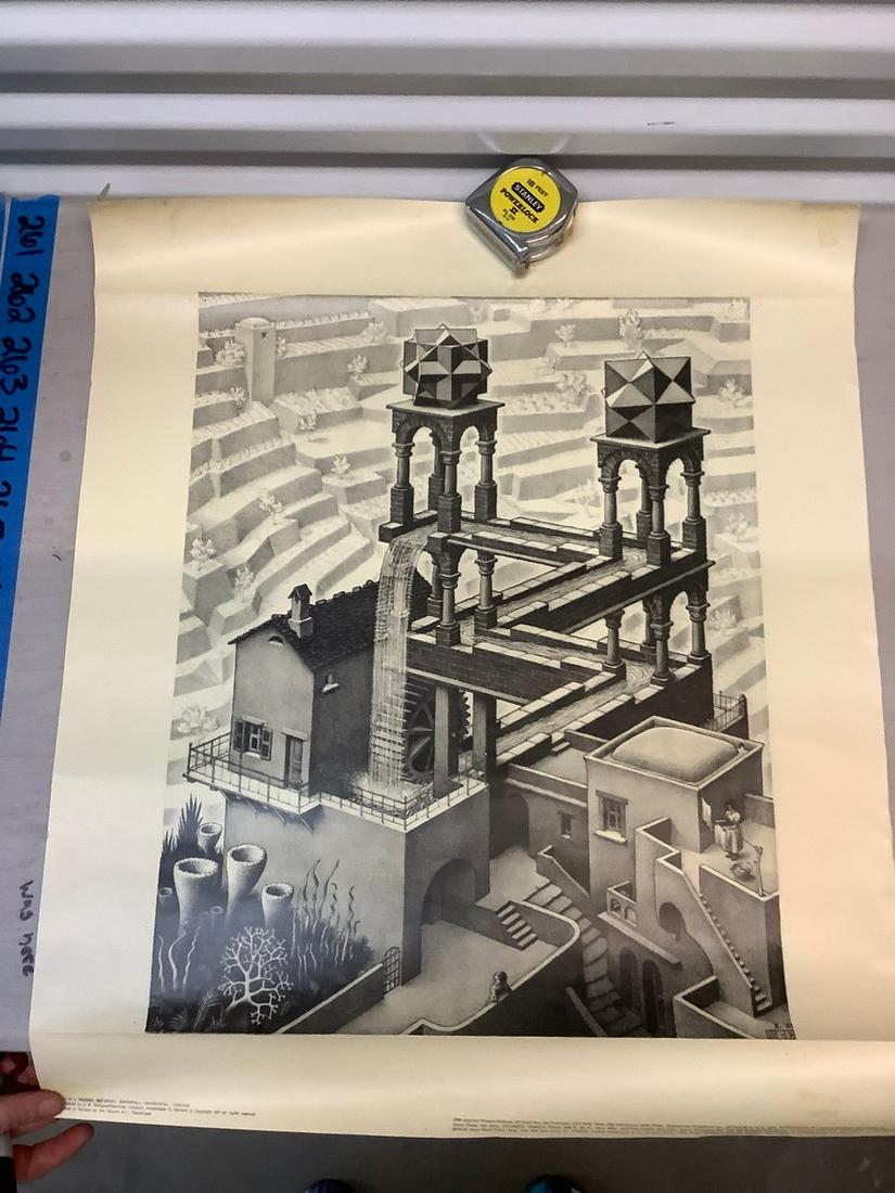 MC Escher Print old 25x22 (1 of 1)