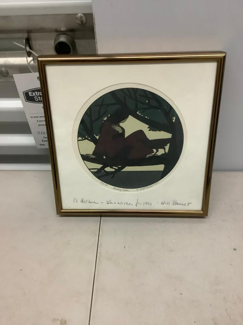 Framed Will Barnett litho 9x9 (1 of 1)