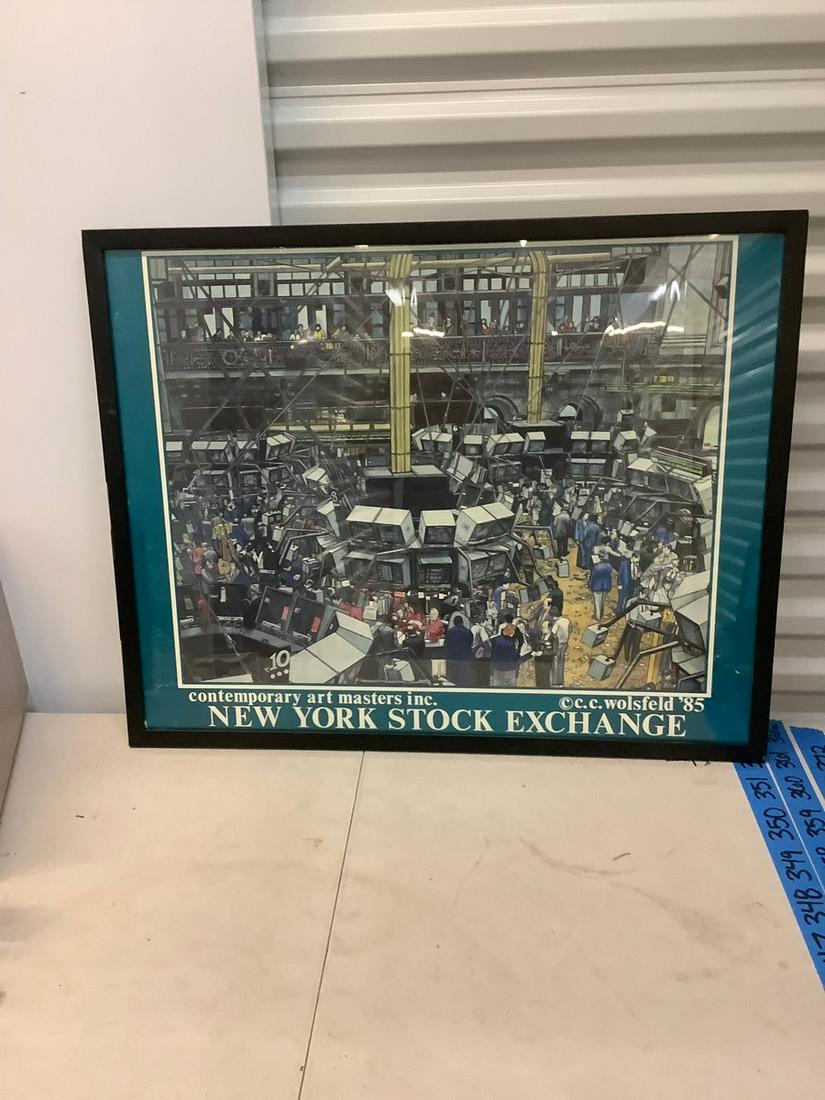 New York Stock exchange framed print 29x20 (1 of 1)