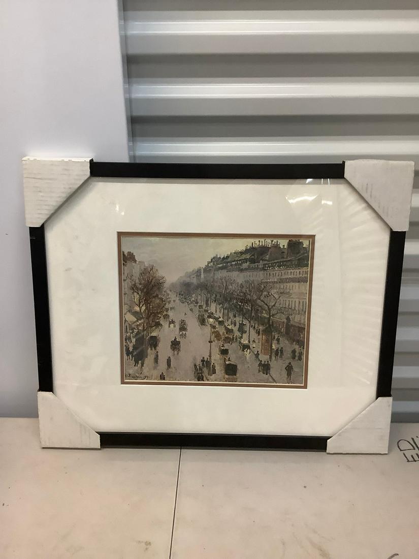 Framed impressionist print 16x21 (1 of 1)