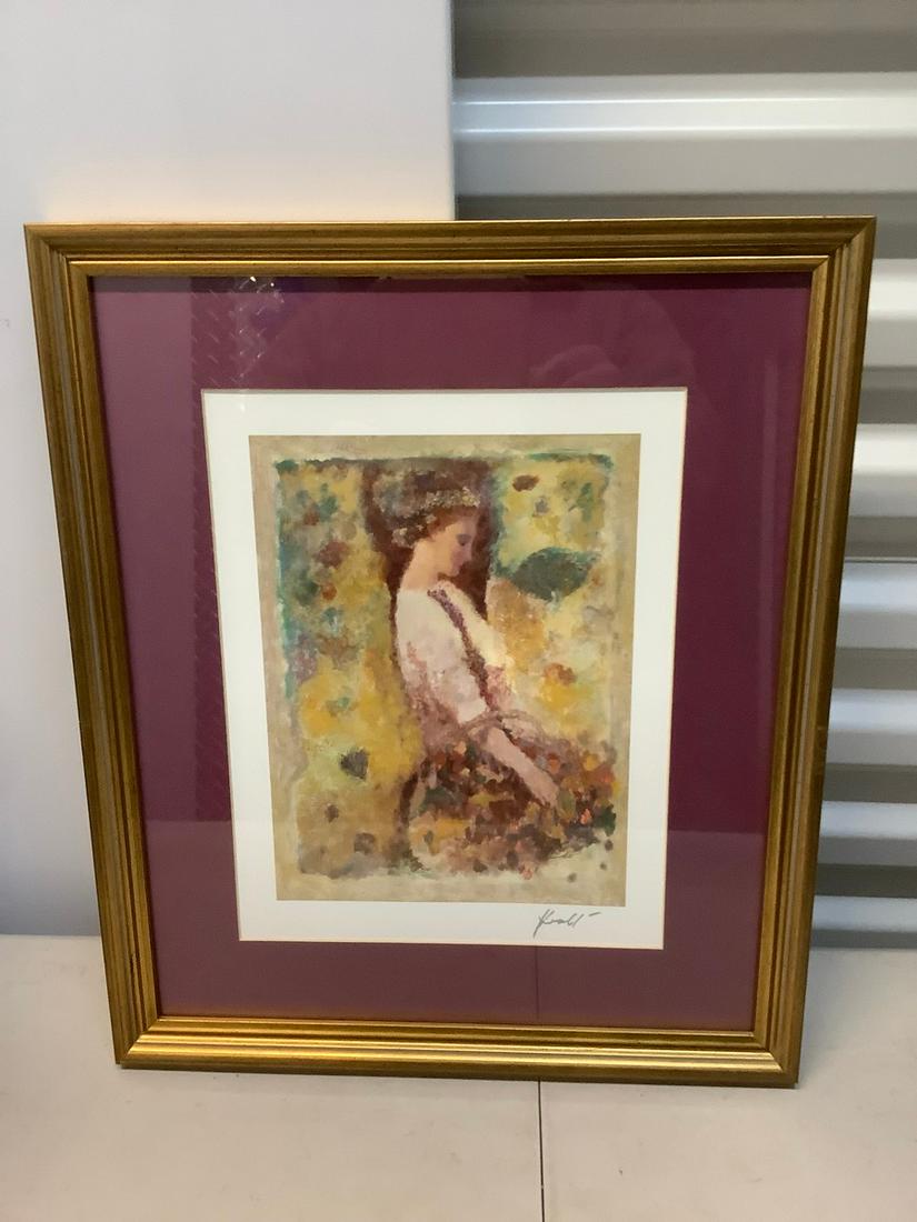 Framed signed artwork 16x14 (1 of 1)