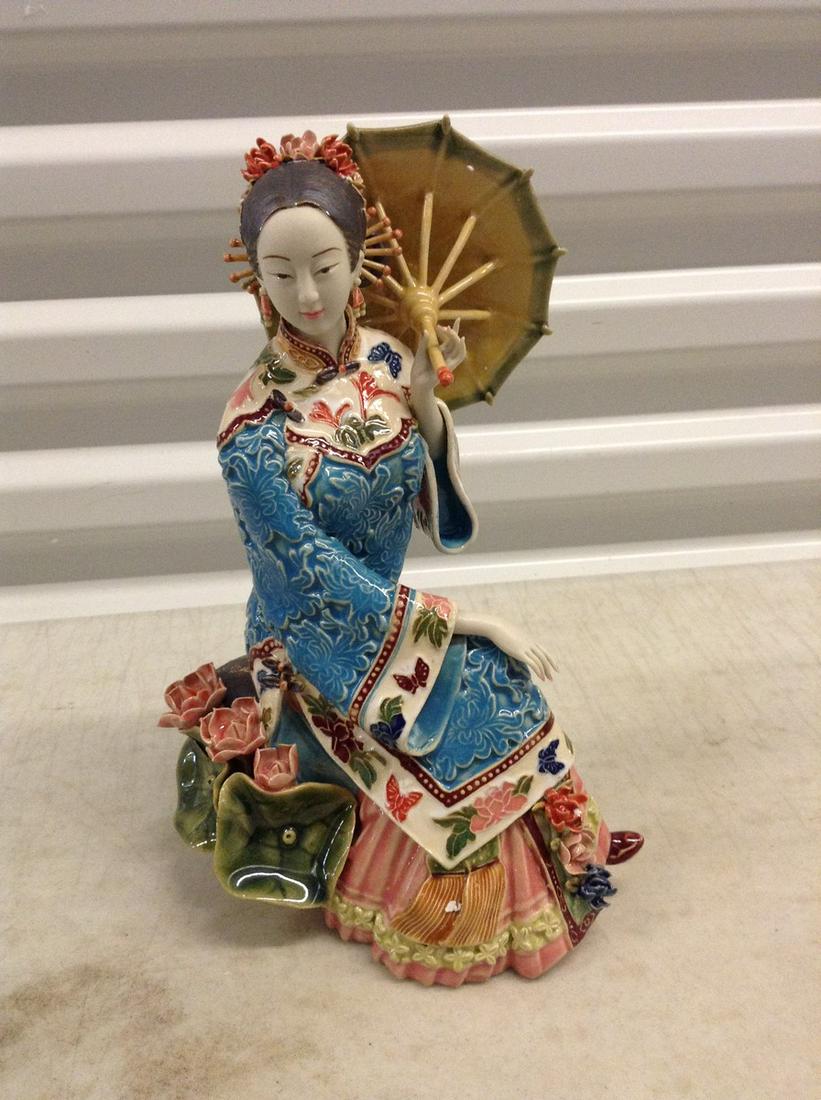 To Ngai Earthenware Co Asian Figurine Collectible Piece 10": To Ngai Earthenware Co Asian Figurine Collectible Piece 10"