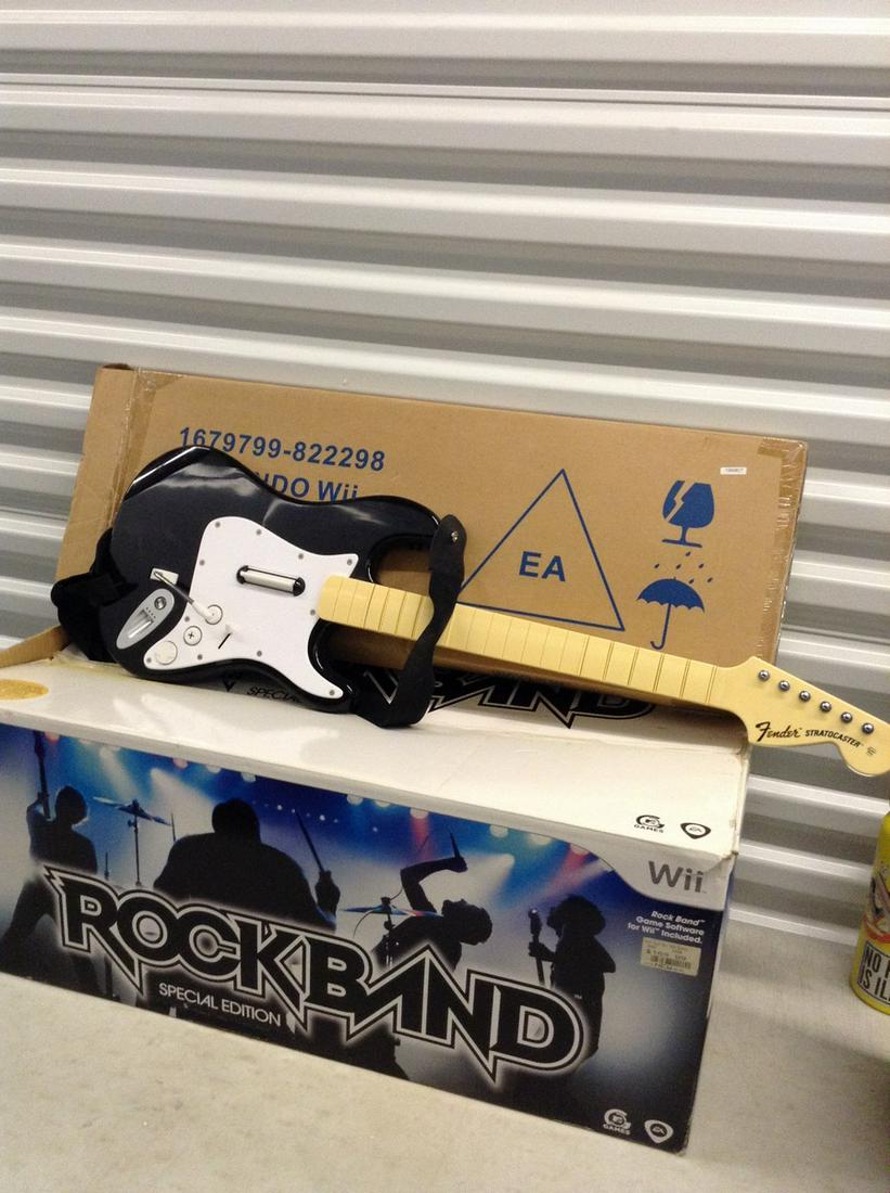 Rock Band Nintendo Wii Special Edition Drum Set and Guitar (1 of 1)