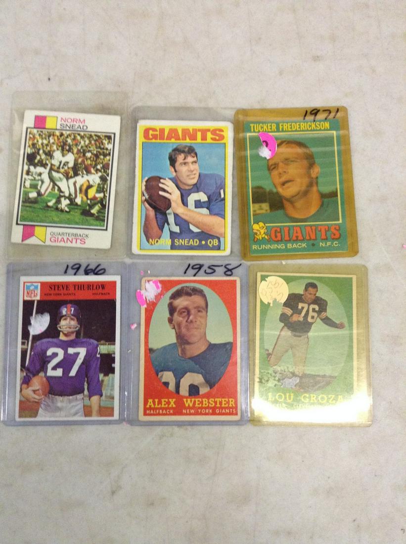 Vintage Football Cards 1950s, 60s, and 70s (1 of 1)