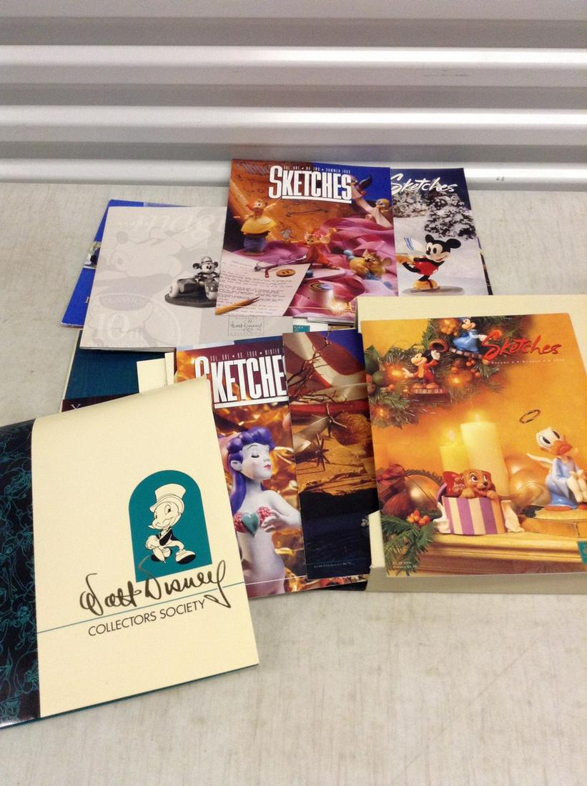Disney Collectors Society Box with Assorted Disney Memorabilia (1 of 1)