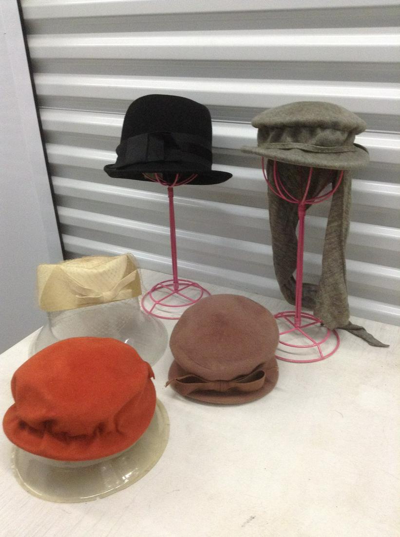 Vintage Henry Pollak 100% Wool Hats stands not included (1 of 1)