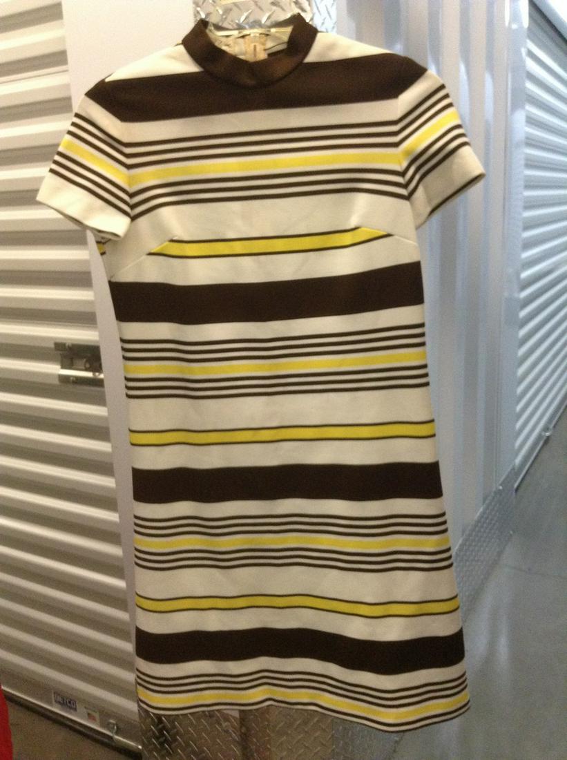 Vintage Saks Fifth Avenue Polyester Dress No Size Tag (1 of 1)