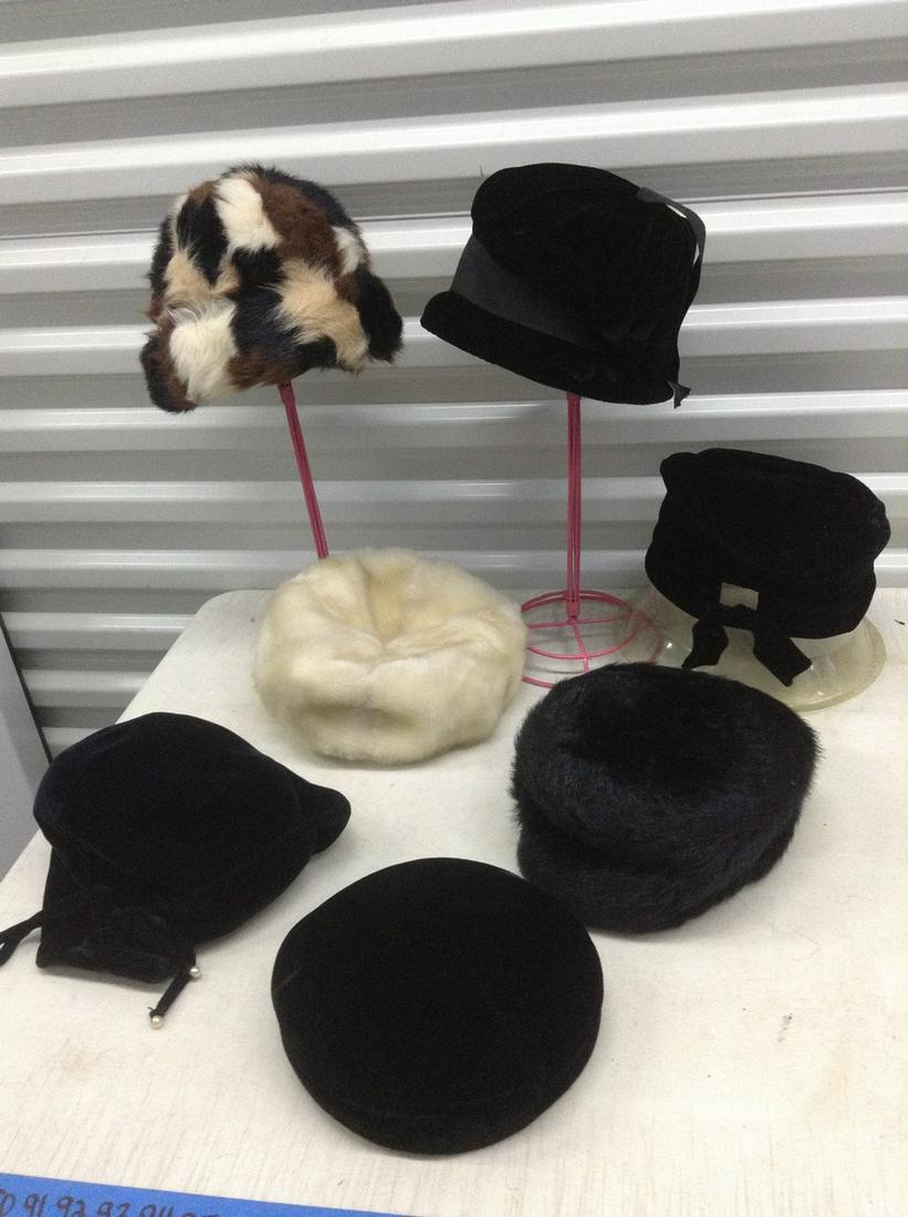 Large lot of Vintage Hats stands not included (1 of 1)