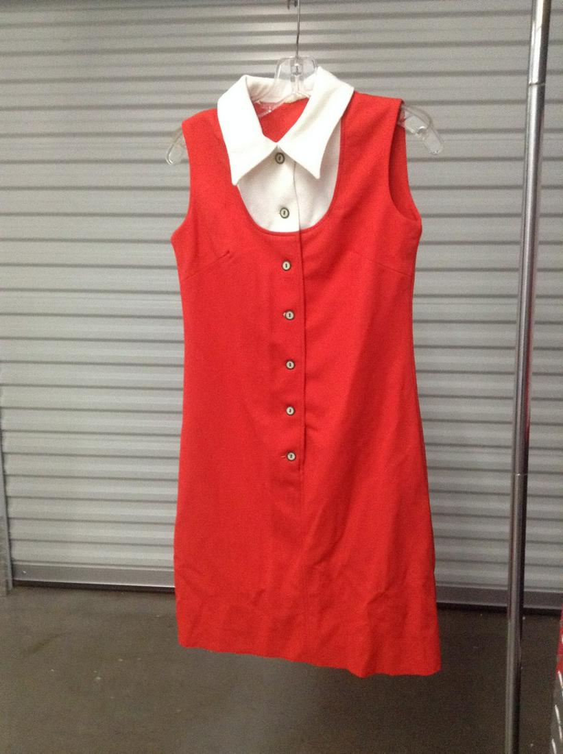 Vintage Union Made Button Up Dress with Collar No Tags Rough Hem: Vintage Union Made Button Up Dress with Collar No Tags Rough Hem