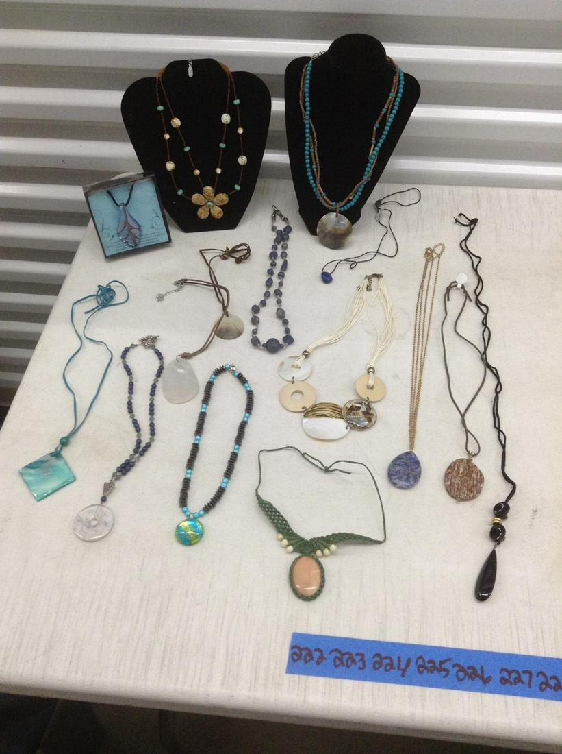 Stone, Shell, Glass and other necklaces  jewelry stands not included (1 of 1)