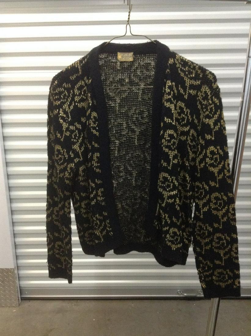 Vintage Adele Gold and Black Sweater no size: Vintage Adele Gold and Black Sweater no size