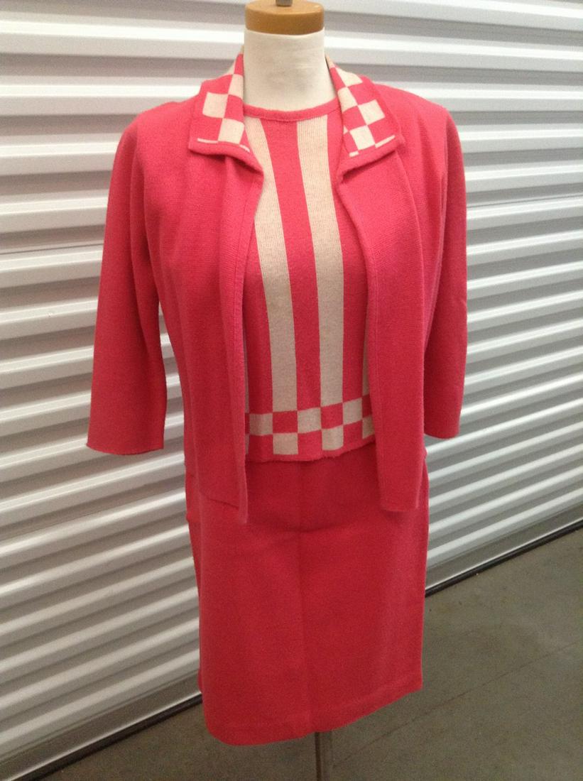 Vintage Suzy-Dee Fashion Double Knit Skirt, Sleeveless Sweater and Jacket no size (small spots on (1 of 1)