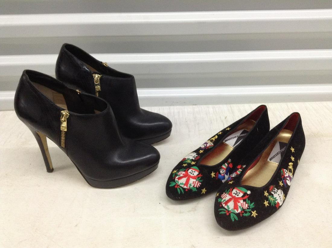 Micheal Kors High Heel Booties size 7.5 and Mootsies Tootsies Size 7.5: Micheal Kors High Heel Booties size 7.5 and Mootsies Tootsies Size 7.5