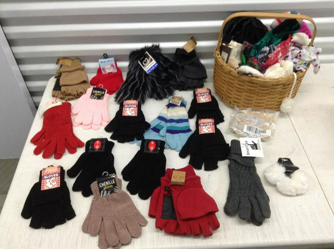 Large lot of New with Tags Gloves, Pair of new VS Underwear size M, scarves and more: Large lot of New with Tags Gloves, Pair of new VS Underwear size M, scarves and more