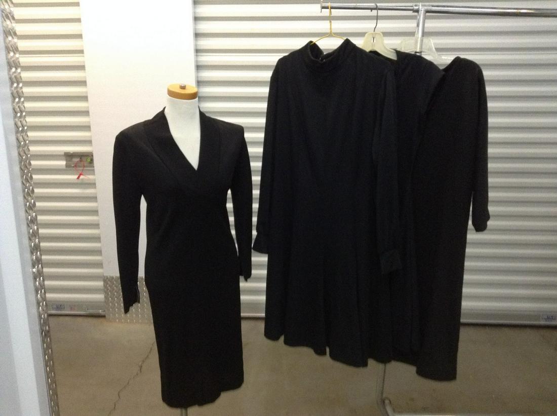 Four Vintage Black Dresses no tags (1 of 1)