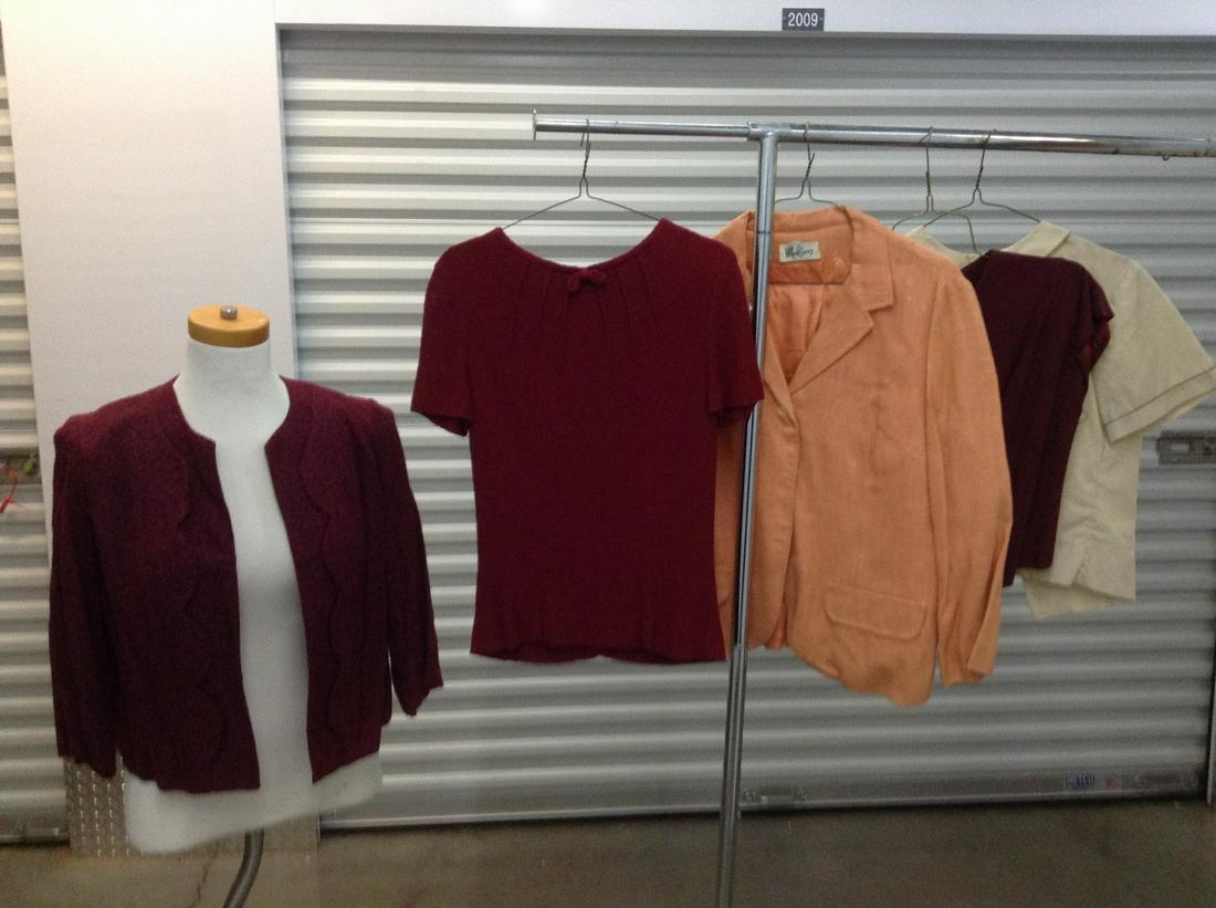 Vintage Peck & Peck Back Zip Maroon Lined Shirt, Madison Peach Jacket and more (1 of 1)