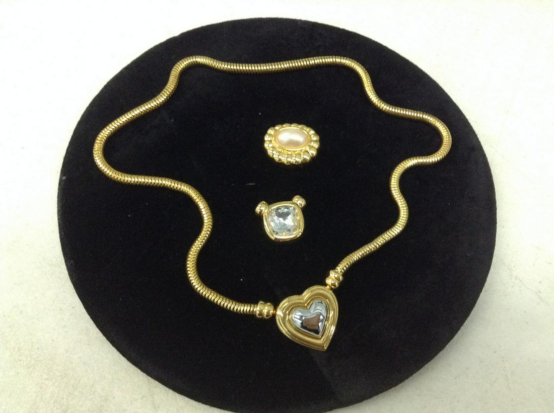 Signed Joan Rivers Necklace with Interchangable Pendants (1 of 1)
