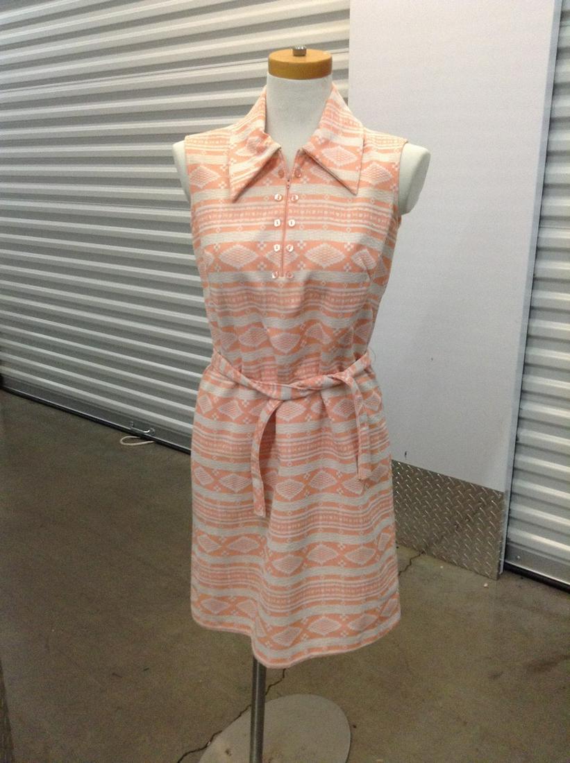 Vintage Polyester Dress Size 10 (1 of 1)