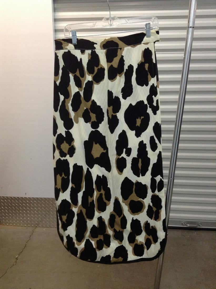 Vintage Animal Print Long Quilted Skirt no tags: Vintage Animal Print Long Quilted Skirt no tags