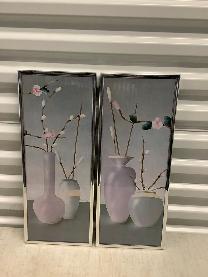 Set of 2 Framed Artwork 20x8 Each (1 of 1)