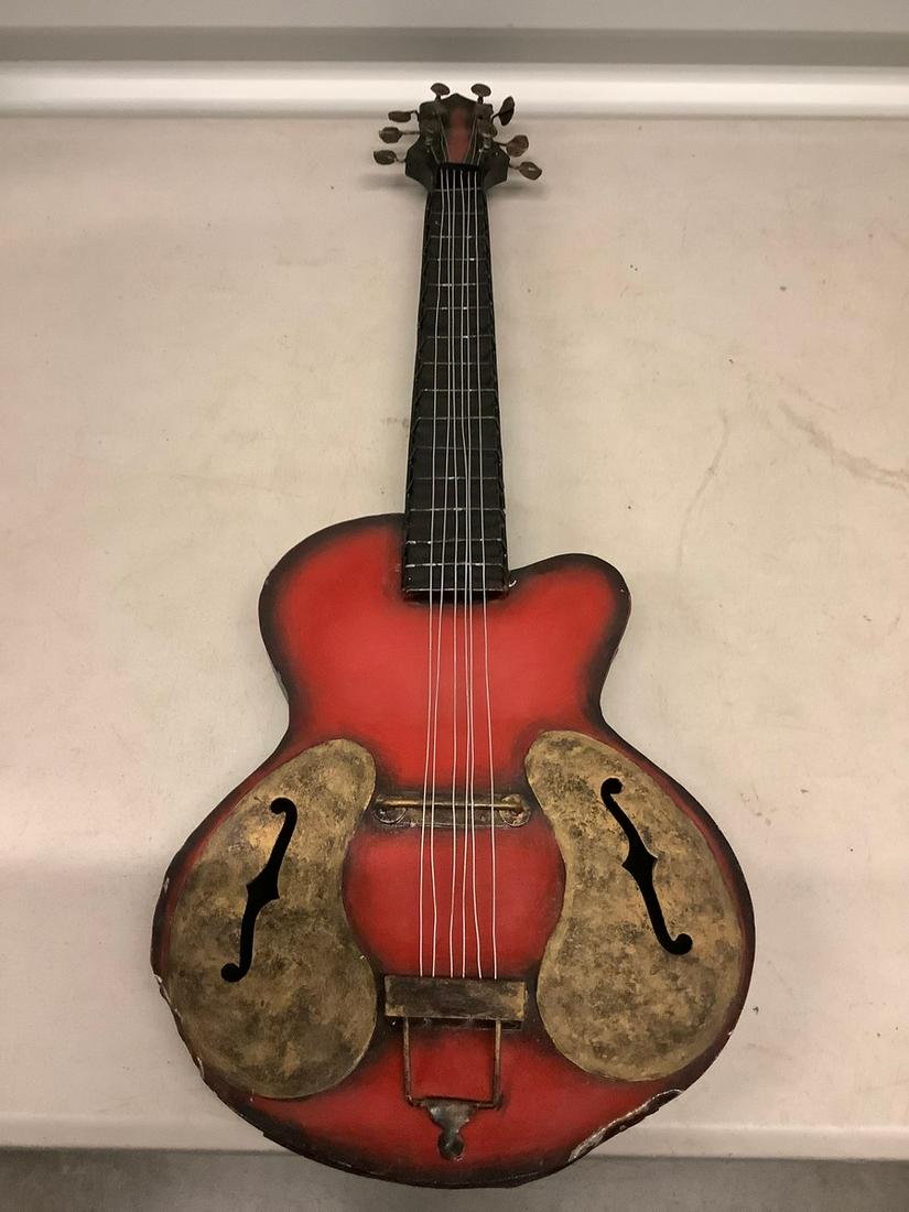 Metal Decorative Guitar (1 of 1)