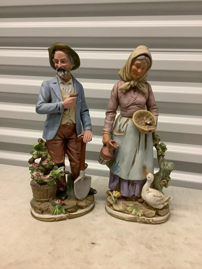 2 Ceramic Figurines both 14" (1 of 1)