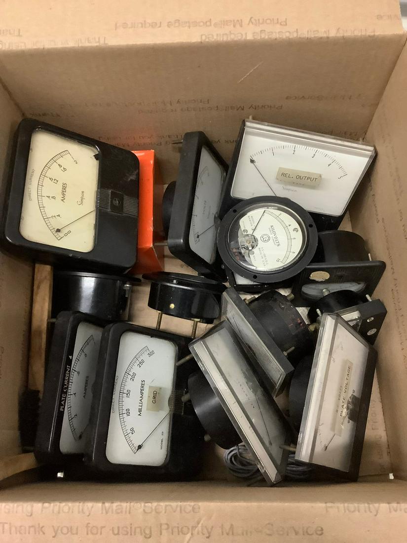 Lot of Simpson Amp and Voltage Meters (1 of 1)