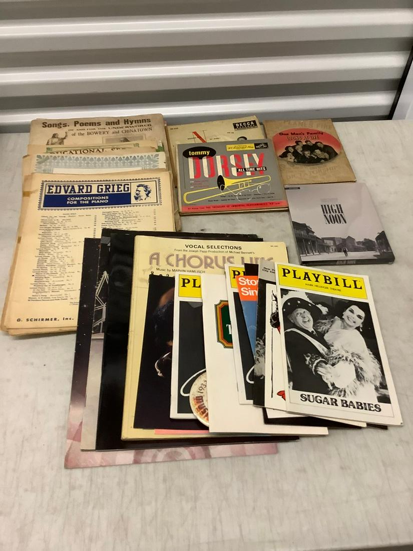 Large Lot of Vintage Playbills, Composition Music, and more (1 of 1)