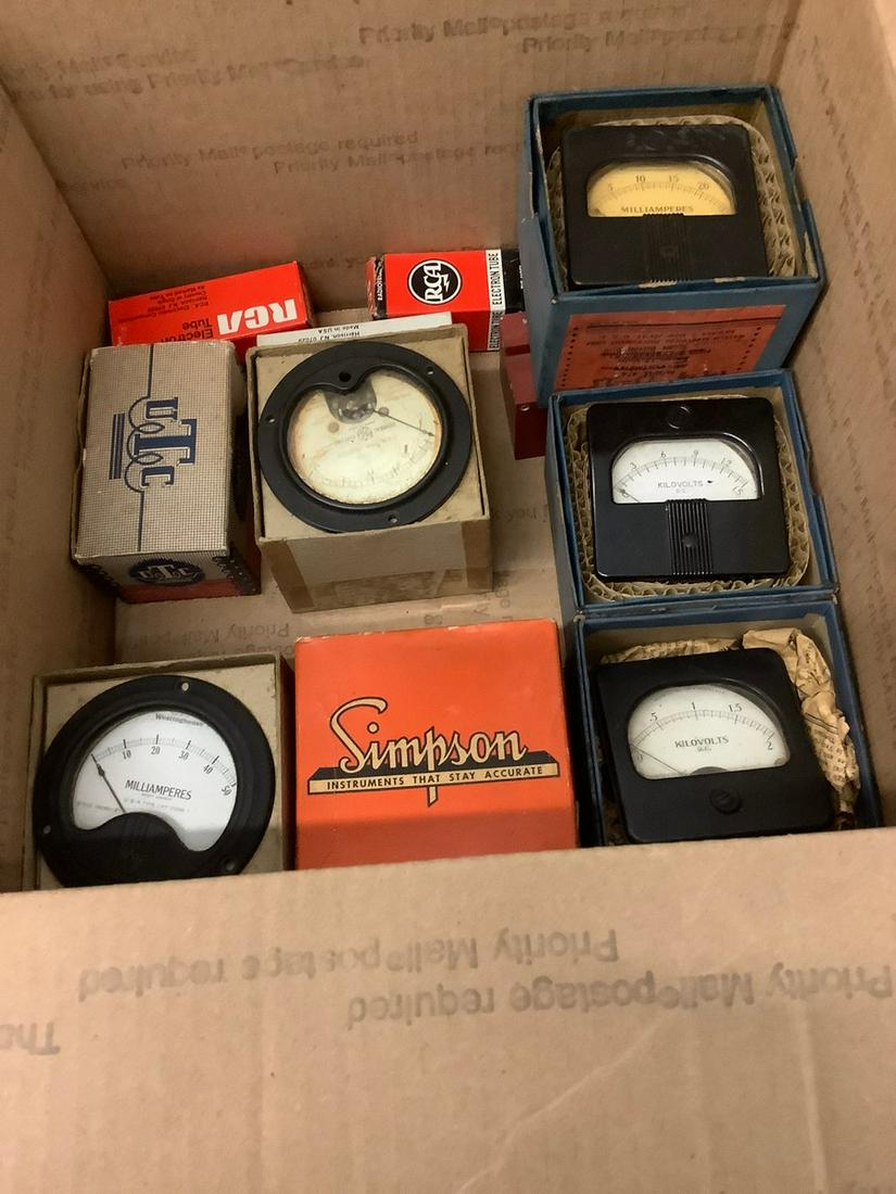 Lot of Simpson Amp and Voltage Meters (1 of 1)
