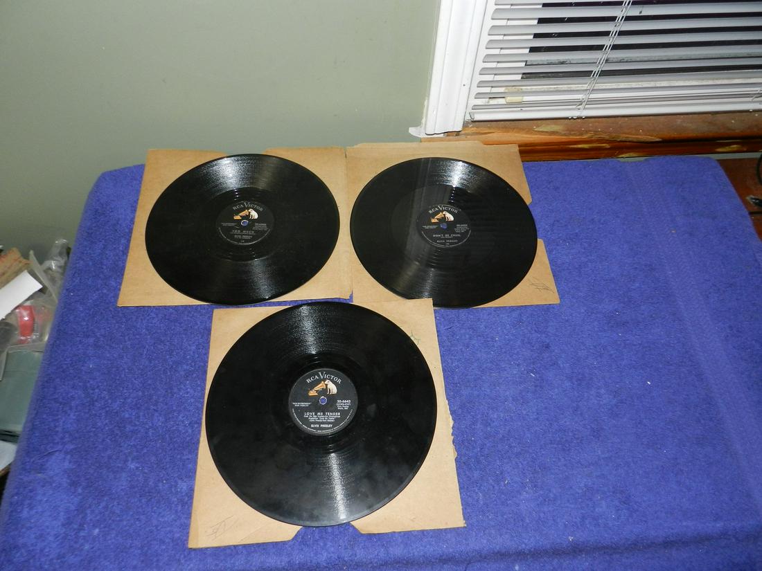 Lot of 3 Elvis Presley 78 RPM Records (1 of 1)