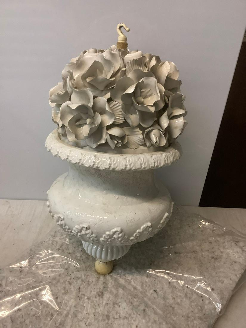 Hanging glass decorative planter (21.5") (1 of 1)