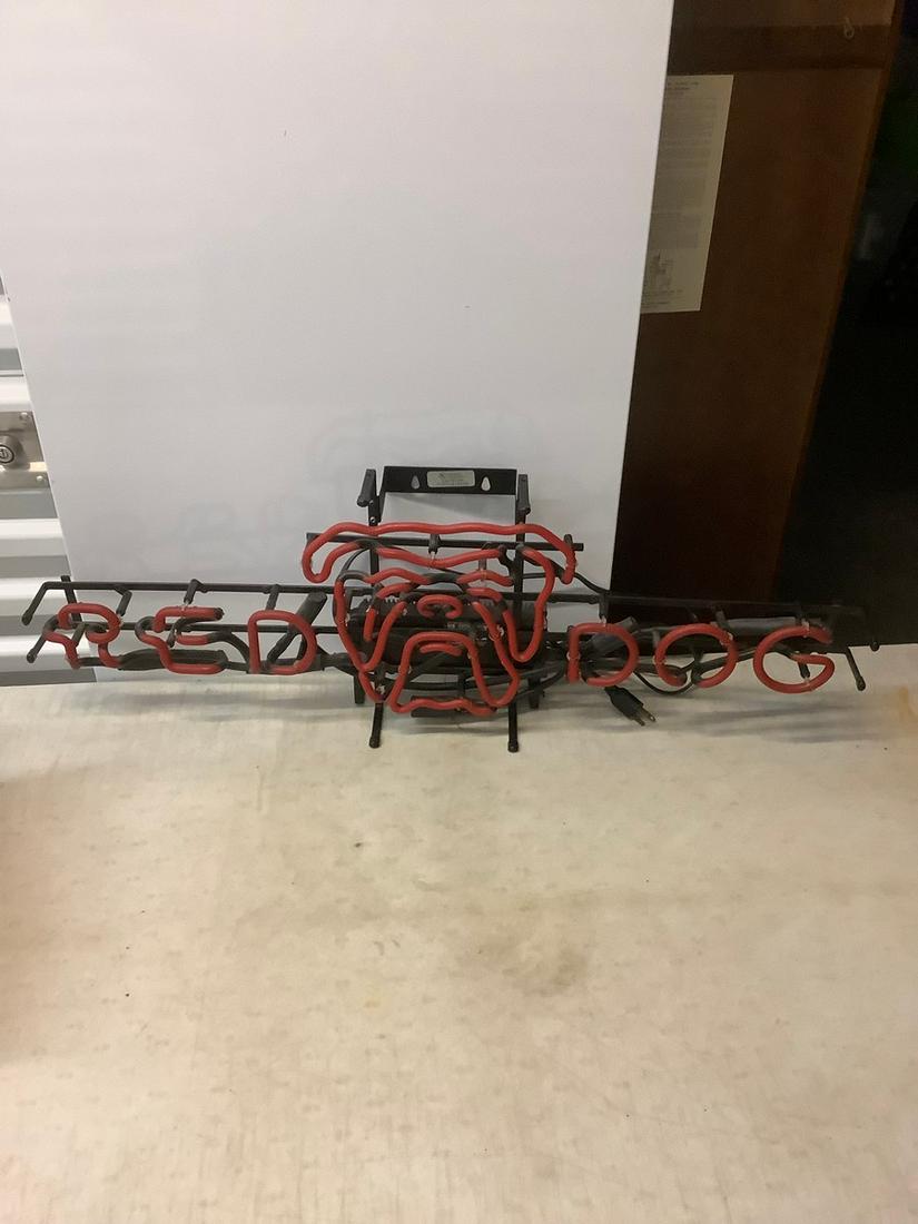 Red Dog light up sign (34" long): Red Dog light up sign (34" long)