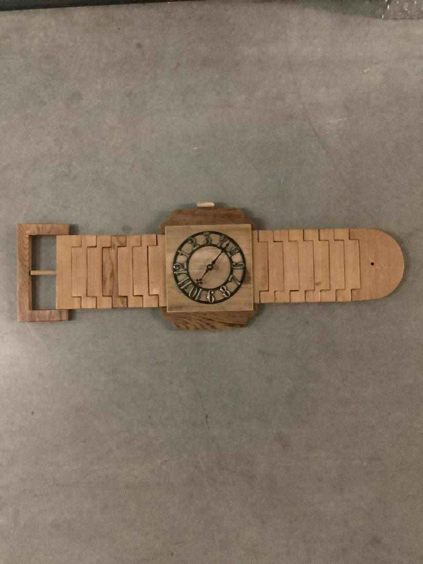 Wooden watch clock (31.5" long) (1 of 1)