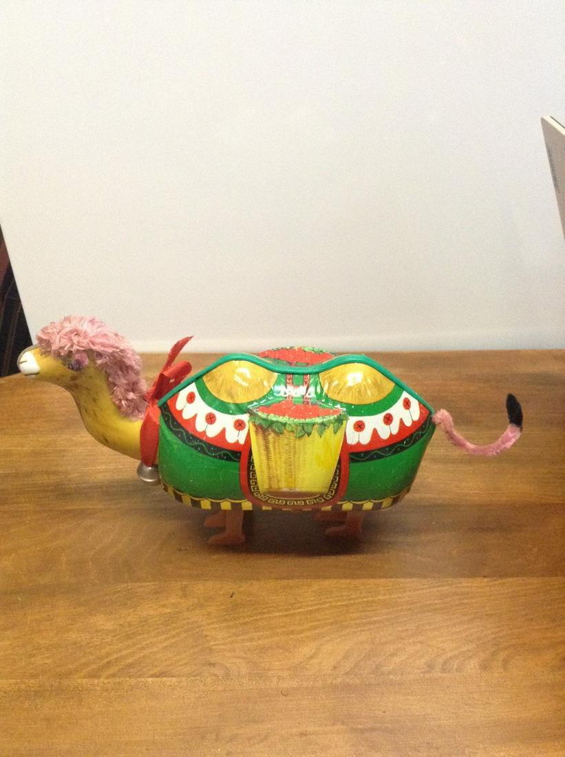 Tin Camel Battery Operated made in China 12" long: Tin Camel Battery Operated made in China 12" long
