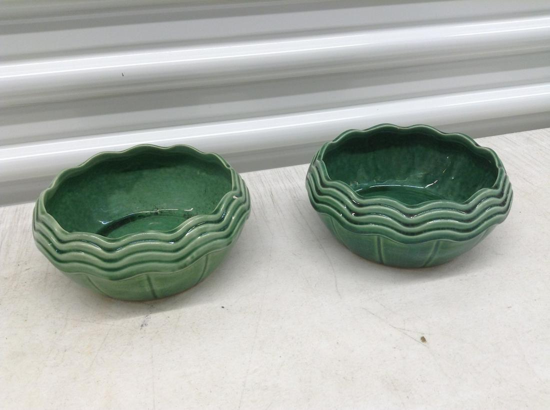 Pair of Signed McCoy Planters 7" across (1 of 1)