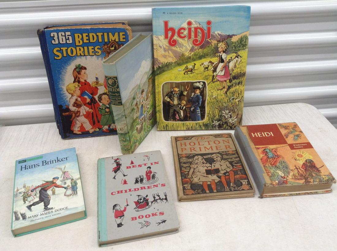 1945 Heidi Illustrated Junior Library Edition and other vintage Childrens Books (1 of 1)