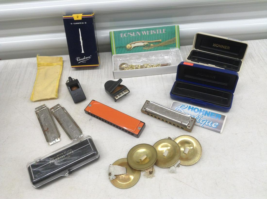 Hohner Harmonica, Acme Thunderer Whistle & Other instruments, cases & More (1 of 1)