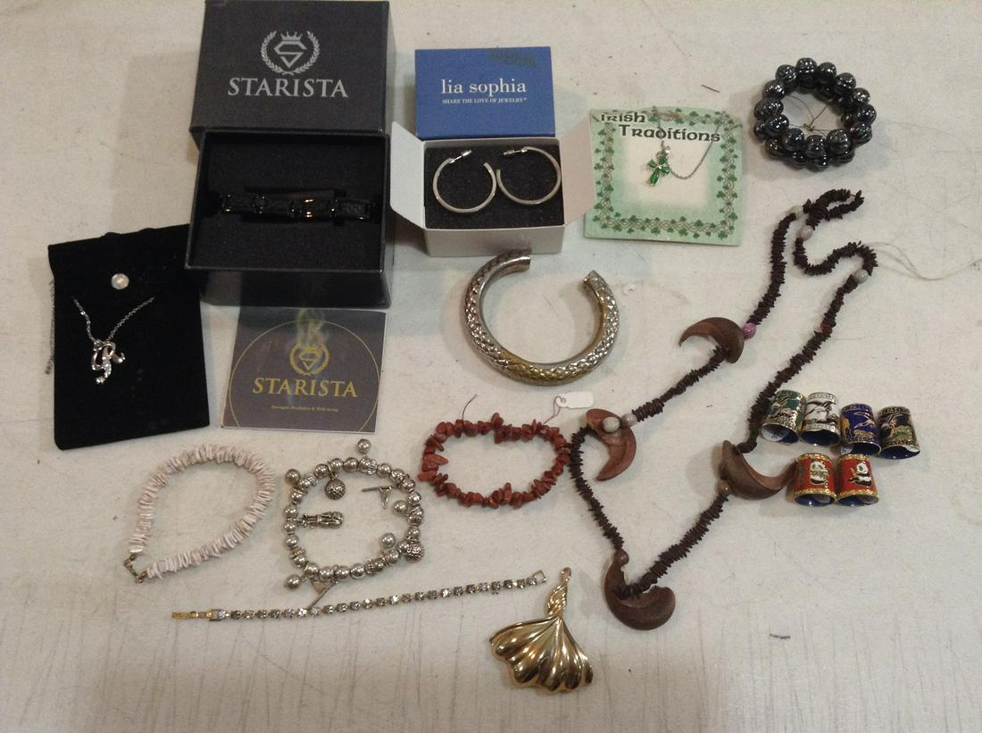 Lia Sophia Earrings in the box, Jewelry, Thimbles and more: Lia Sophia Earrings in the box, Jewelry, Thimbles and more