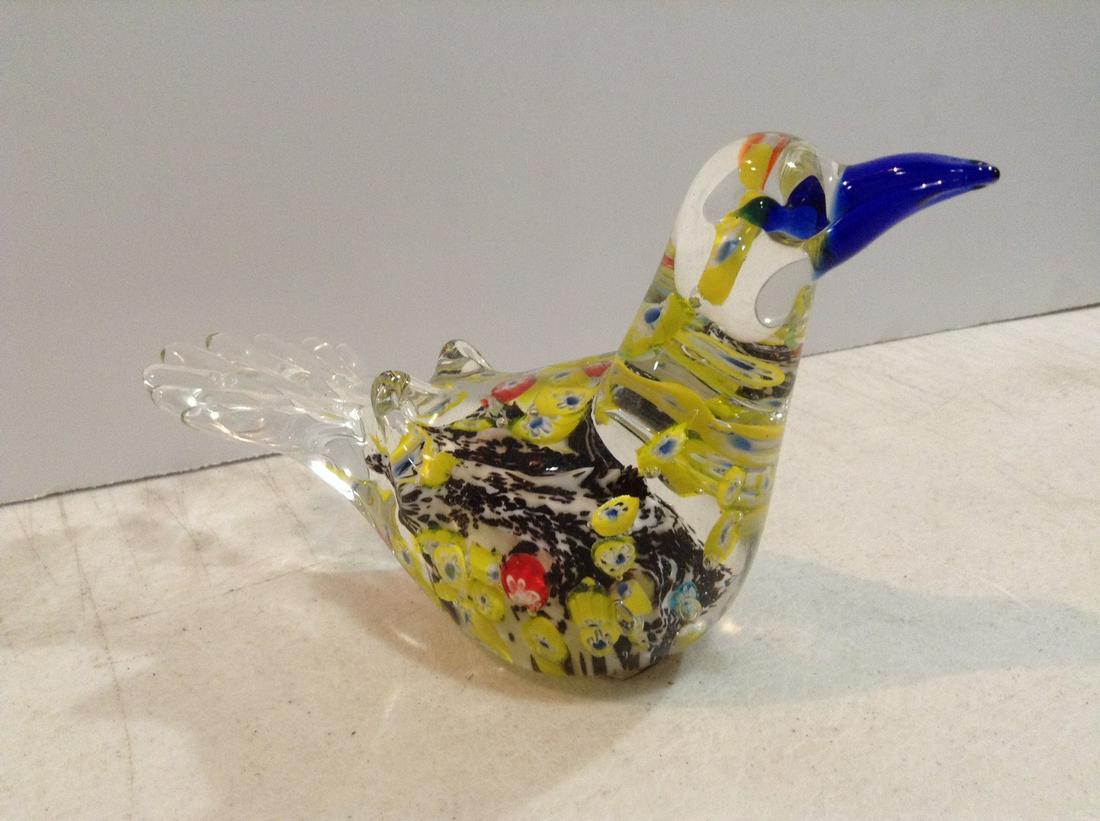 Signed Robert William Art Glass Bird 6" (1 of 1)