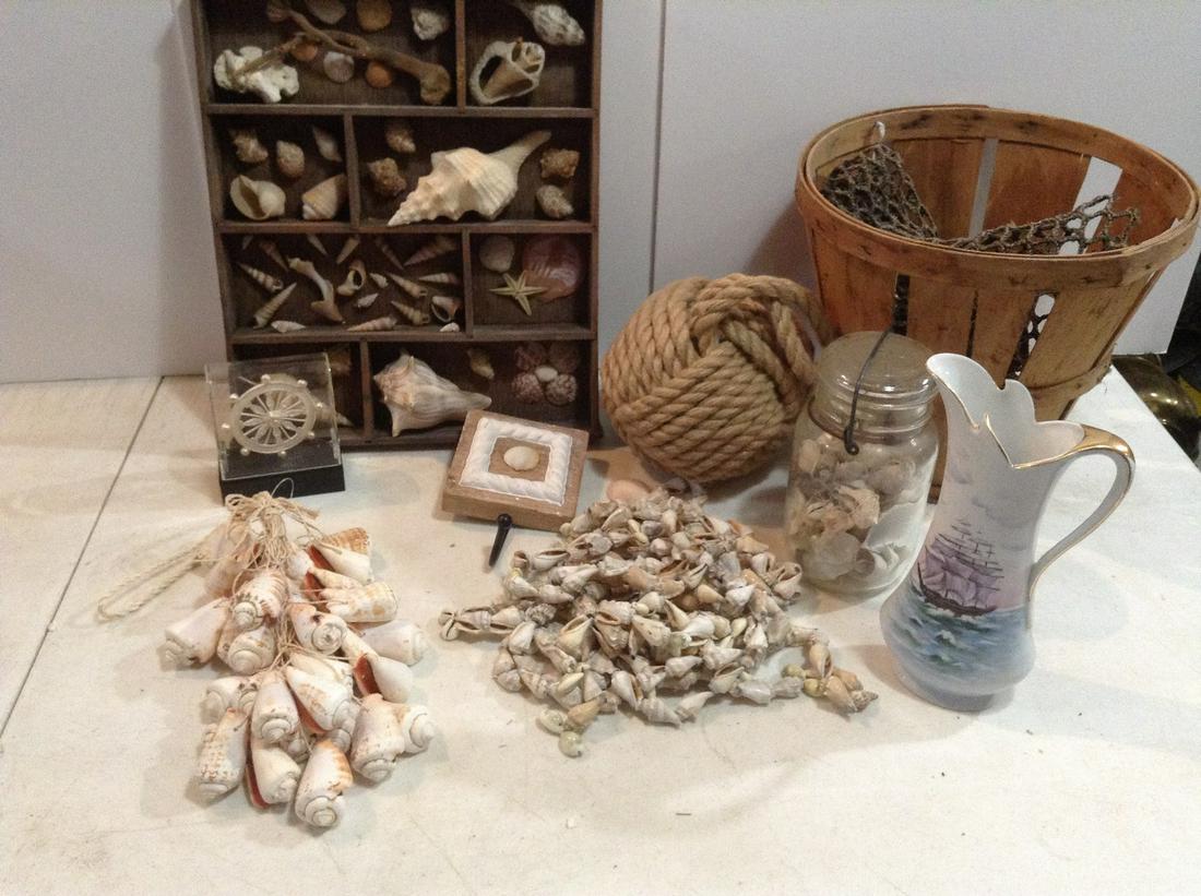 Large lot of Seashell and Nautical DÃ©cor (1 of 1)