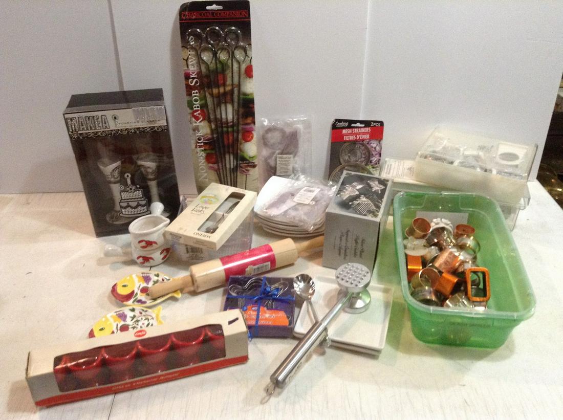 Large lot of Kitchen Items most NIP - Napkin Rings, Egg Cups made in Budapest, Silver Plate and more: Large lot of Kitchen Items most NIP - Napkin Rings, Egg Cups made in Budapest, Silver Plate and more