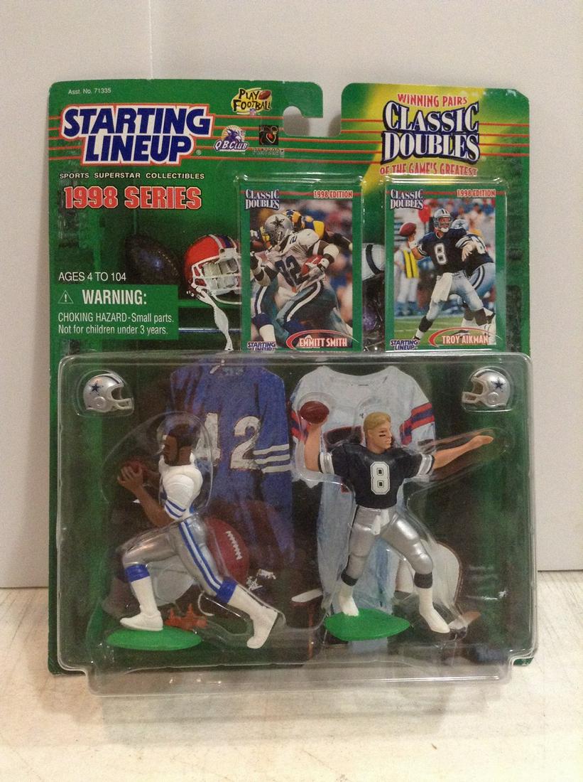 Troy Aikman & Emmit Smith Starting Lineup on the card (1 of 1)