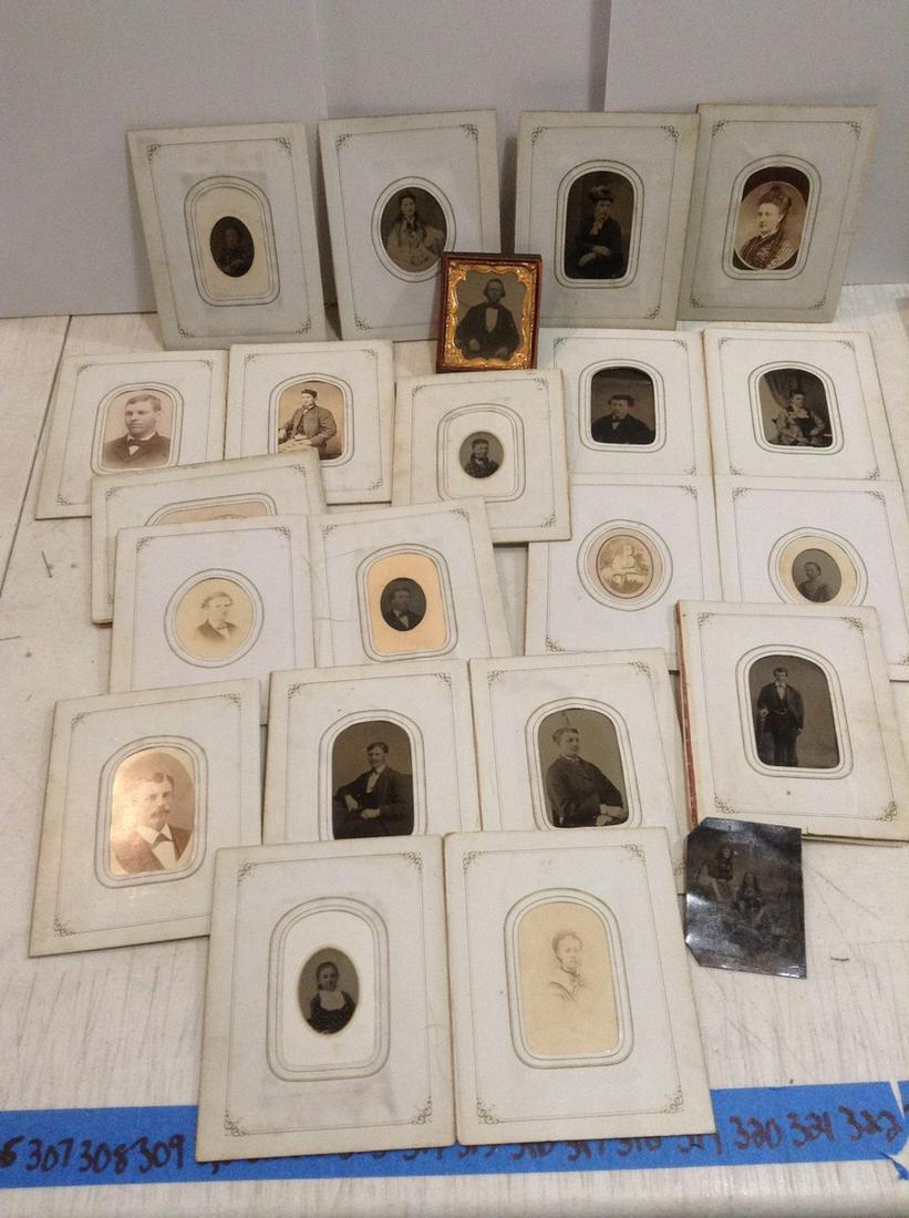 Over 35 Antique Photos - Tin Types and more (some have photos on both sides) (1 of 1)